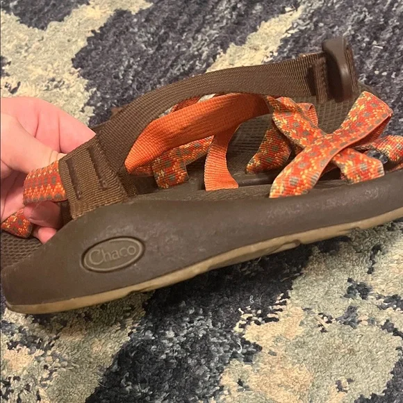 Chaco Brown and Orange Sandals - Picture 2 of 4